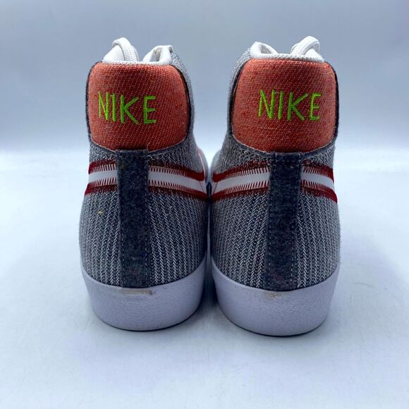 Nike Blazer Mid '77 Sneaker Gray White Red CW5838-022 Mens Size 14 New - Picture 5 of 12